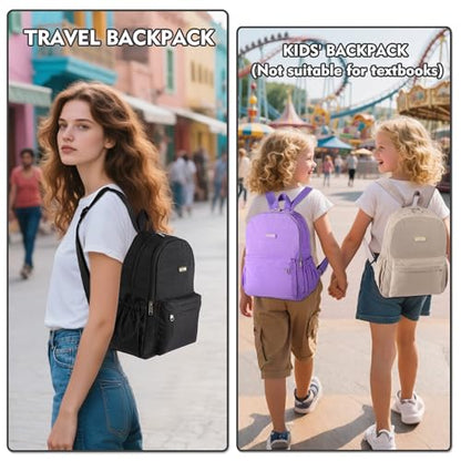 AOTIAN Lightweight Small Hiking Backpack for Women - Durable Water-Resistant Daypack for Travel, Camping & Outdoor Adventures - color: Black-small