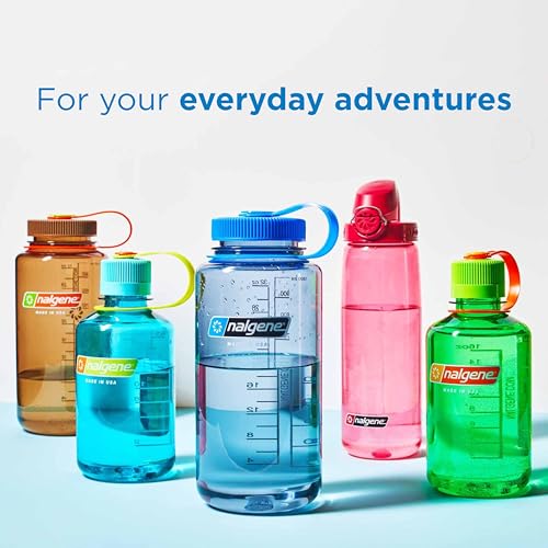 Nalgene Sustain Tritan BPA-Free Water Bottle Made with Material Derived from 50% Plastic Waste (using ISCC certified mass balance), 16 OZ, Wide Mouth,Grey (Pack of 6) - color: Grey, size: 16 Ounces (Pack of 6)