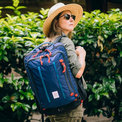 Topo Designs Global Travel Bag – 30L or 40L - Carry-On Compliant Most Airlines, Durable Travel Duffel Bag, Clam Shell Main Pocket, Laptop Sleeve, Backpack, Luggage (30L / Sea Pine) - color: Sea Pine, size: 30L