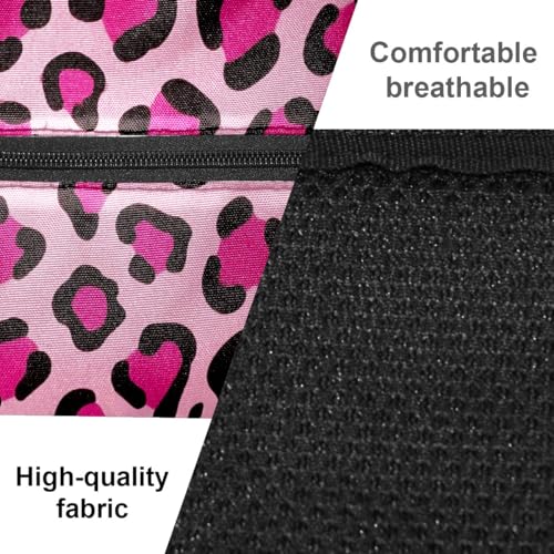 Pickleball Bag for Women & Men – Lightweight Sports Backpack with Paddle Compartments, Dual Carry Modes, Detachable Zippered Strap, Brown Leopard, Great Gift Option for Players - color: Pink Leopard