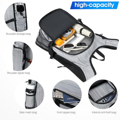 Small Hiking Daypack,15L Waterproof Hiking Backpack Packable Lightweight Travel Day Pack for Women Men (Oxford Grey) - color: Oxford Grey