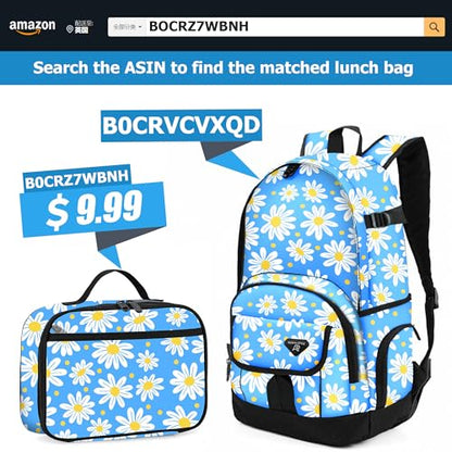 rickyh style School Backpack Travel Bag for Men & Women Lightweight College Back Pack with Laptop Compartmen - color: 04jidanhua