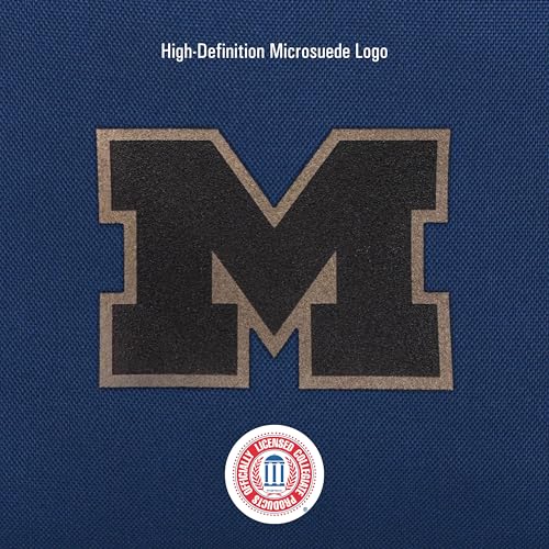 JanSport NCAA Officially Licensed Backpack, Michigan Wolverines, Right Pack with Padded 15-Inch Laptop Sleeve, Spacious Computer Bag, Durable Daypack with Bottle Pocket & Haul Handle, Navy