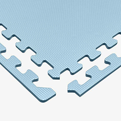 We Sell Mats 1/2-inch Multi-Purpose, Sky Blue, 24 Sq Ft (6 Tiles)
