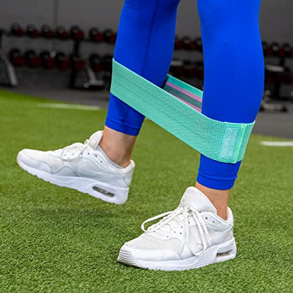 Serious Steel Fitness Hip and Glute Activation Band | Squat & Deadlift Warm-up Band for Hips and Glutes - color: Green (Non-Slip - 13" Light)