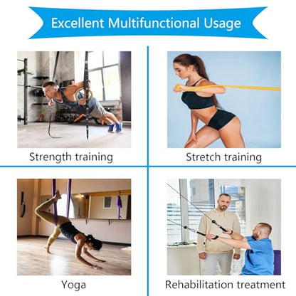 Resistance Band Wall Anchors, Wall Mount Workout Anchors, Wall Mounted Anchors for Resistance Bands, Space Saving Workout Hooks for Strength Training, Resistance Band Anchor Mount