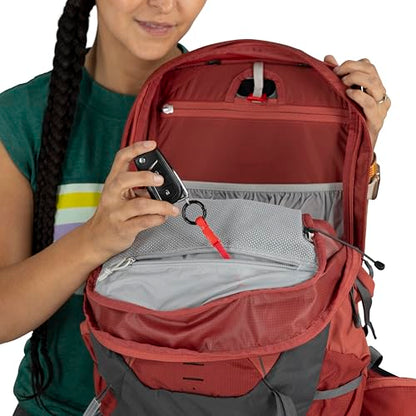 Osprey Tempest 22L Women's Lightweight Hiking Backpack - Small Daypack for Travel & Camping, Deep Fig/Hotspot Pink - color: Deep Fig/Hotspot Pink, size: 22L - Standard Fit