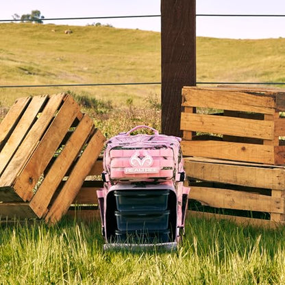 WOLFpak 35L Meal Prep Management Backpack (Realtree APX Flushing Pink) | Easily Store & Organize Food Storage Containers w/Built-In Lunch Box, Cooler, Travel, Insulated Bag - color: Realtree Apx Flushing Pink