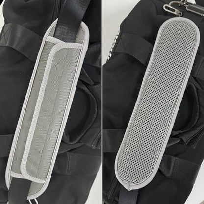 FIEIL 2 Pack Extra Thick Shoulder Strap Pad, Universal Replacement Shoulder Pad, for Shoulder Bags, Detachable Shoulder Strap Pad Pads Help Relieve Shoulder Pain(Sandwich Mesh-Gray) - size: Gray