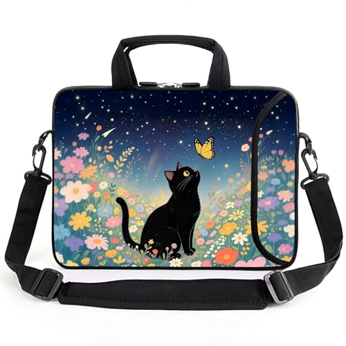 AMARY 17" Laptop Shoulder Bag Carrying Case Adjustable shoulder straps, comfortable handle, front pocket for storing mouse (Cat-1) - color: Cat-1