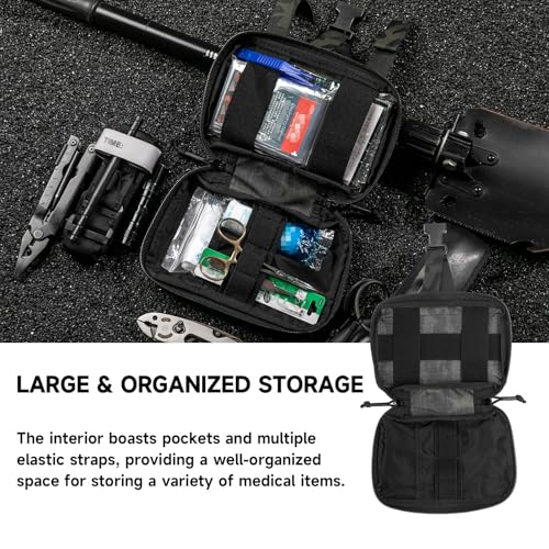 EXCELLENT ELITE SPANKER Tactical Molle Rip Away Ifak Pouch Utility First Aid Pouch Medical EMT Bag - color: Multicam Black