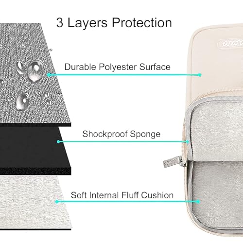 MOSISO Laptop Case 13 inch, Laptop Sleeve Compatible with MacBook Neo/Air/Pro 13 inch with A18/M5/M4/M3/M2/M1 Chip 2026-2016, Polyester Vertical Computer Sleeve Bag with Pocket, Sand - color: Sand, size: 13 inch