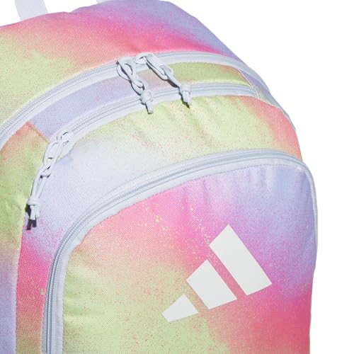 adidas Kids Affiliate Backpack – School Bag for Girls and Boys, 27L, Spray Gradient Pulse Lime/Crystal Sky Blue, OSFA - color: Spray Gradient Pulse Lime/Crystal Sky Blue
