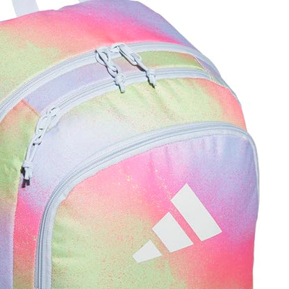 adidas Kids Affiliate Backpack – School Bag for Girls and Boys, 27L, Spray Gradient Pulse Lime/Crystal Sky Blue, OSFA - color: Spray Gradient Pulse Lime/Crystal Sky Blue