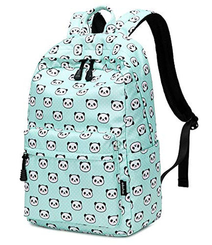 abshoo Lightweight Cute Panda Backpacks for Girls School Backpacks With Lunch Bag (3pc Panda Teal) - color: 3pc Panda Teal