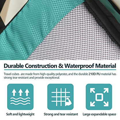 Compression Packing Cubes for Suitcases,5 Set Travel Essentials, Lightweight Luggage Organizer Bags, Travel Cubes for Carry on