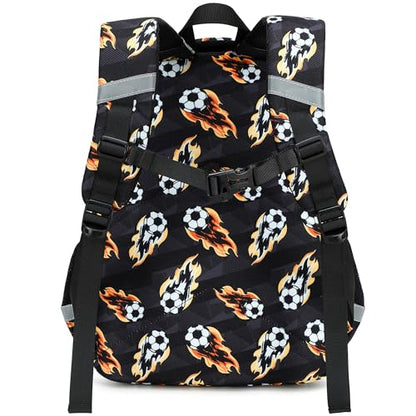 abshoo Cute Soccer School Backpack For Boys Elementary Kindergarten Kids School Bag (Soccer Black) - color: Soccer Black