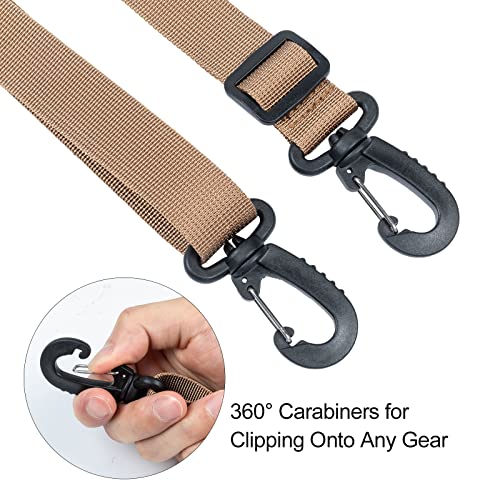 ONETIGRIS Shoulder Straps Replacement Adjustable Strap for Briefcase Messenger Bag, Brown - style: Brown - 1 Pack