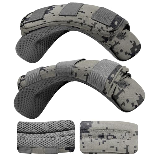 ZINMARK 2Pcs Thick Cushioned Shoulder Pads, Anti-Slip Design and Breathable Mesh Pads for Shoulder Strap,Soft and Comfortable - color: Camouflage Gray