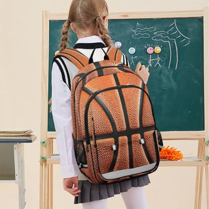 ALAZA Basketball Ball Stylish Backpack College Middle High School Bag Laptop Bag Casual Dayback Travel Business 17 inch
