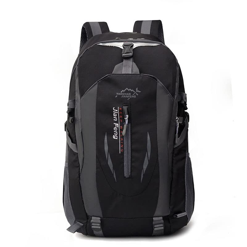 Large Capacity Travel Backpack,Durable Water Resistant Rucksack,Comfortable Casual Daypack for Hiking Camping Commute(Black)
