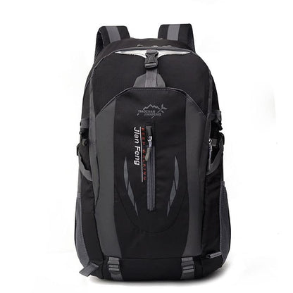 Large Capacity Travel Backpack,Durable Water Resistant Rucksack,Comfortable Casual Daypack for Hiking Camping Commute(Black)