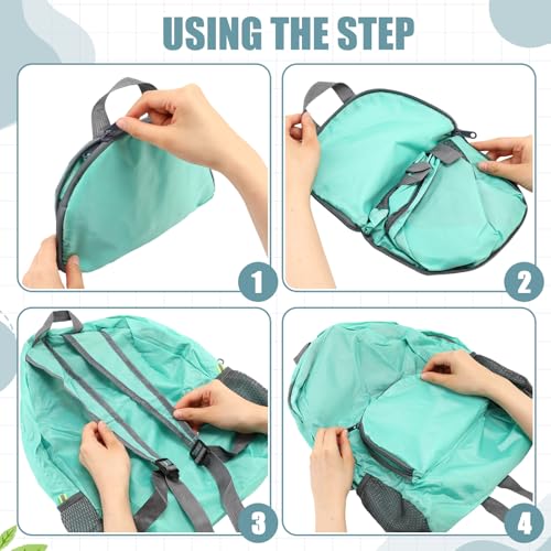 Jexine 10 Pcs Backpacks in Bulk 16.5 Inches Back Pack Basic Backpack for Adult Lightweight Outdoor Travel Book Bags (Mint Meadow) - color: Mint Meadow