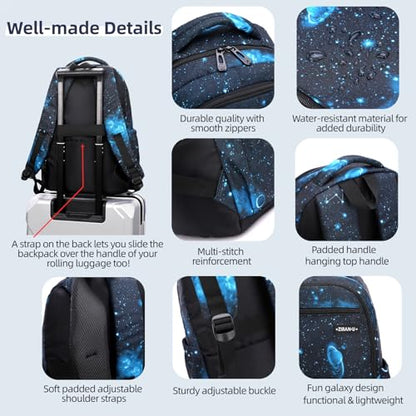 MITOWERMI Kids' Backpack for Boys Girls Elementary School Bags for Boys Bookbags Primary Students Children Backpack Galaxy Black - color: Galaxy Black