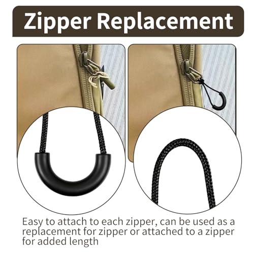 Zipper Pulls Compatible with Osprey,10PCS,Removable U Shape Zipper Pull Replacement for Backpack,Pouch,Luggage