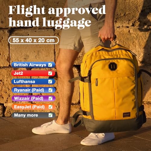 Cabin Max Metz 44L Travel Backpack Carry on Luggage Sized 55x40x20cm (22x16x8) Lightweight - color: Paradise