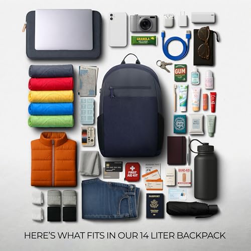 Travelon Anti-Theft Metro Backpack with RFID blocking pouch - color: Navy