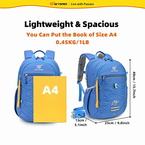 SKYSPER Kids Backpack 12L Children School Bag Child Boy Girl Pack Ages 4-8 for Traveling Day Trips Classes Camping(Blue) - color: Blue, size: Small