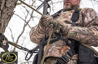 Hunter Safety System Rope Style Treestrap: 9' Hunting Safety Strap with Prussik Knot for Climbing & Treestand Security - style: 3-Pack