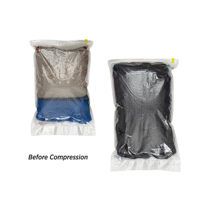 Eagle Creek Pack-It Compression Bags for Travel Set - Featuring One-Way Pressure Valve & Zip - For Efficient Travel Bag Packing - Water Resistant - Clear - Medium/Large (Pack of 2) - size: M/L (Pack of 2)