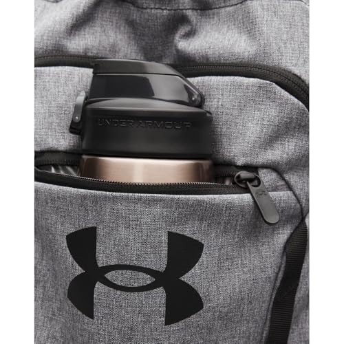 Under Armour Unisex Hustle Sackpack, (025) Castlerock/Black/Black, One Size Fits Most - color: (025) Castlerock / Black / Black