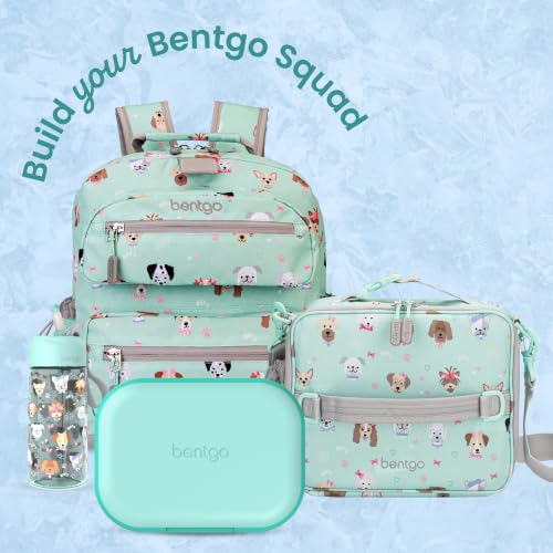 Bentgo Chill Kids Leakproof Lunch Box - 4-Compartment Bento Box with Built-In Ice Pack, 3.3 Cup Capacity, BPA-Free, Microwave & Dishwasher Safe Tray, Ages 3–7 (Aqua) - color: Aqua