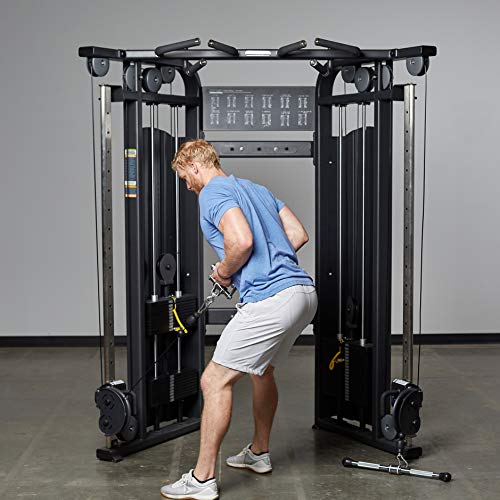 REP Fitness LAT Pulldown and Low Row Cable Machine Attachments and Functional Trainer Attachments – Curl Bar, D-Handle, Ankle Cuff, Tricep Rope, Sports Handle, Straight Bar, Row, Chinning Triangle - style: Chinning Triangle Rowing Attachment Pro Style