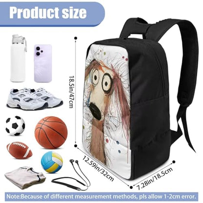 Basketball Backpack With Separate Ball Compartment And Shoes Fit Basketball Volleyball Football - color: Artistic Dog