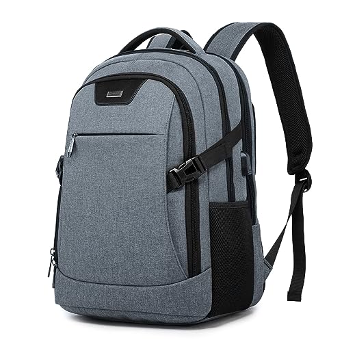 DUSLANG Travel Work Laptop Backpack With USB Charging Port Fits 15.6 15 14 13 Inch Laptop and Notebook Business Anti Theft College Computer Bag Back Pack for Women Men - Dark grey - color: Dark Gray, size: 15.6 Inch