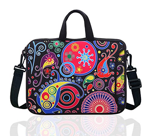 YIDA 15.6-Inch Laptop Shoulder Sleeve Bag Case Carrying bags For 15 15.6" Acer Dell Hp classic colourful - color: Classic Colourful