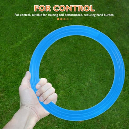 VICASKY 5pcs Precision Balanced Circus Rings - Professional Juggling Rings for Clown Performances, Acrobatic Shows, and Skill Training - Vibrant Multicolor Set (White, Red, Yellow, Blue, Green)