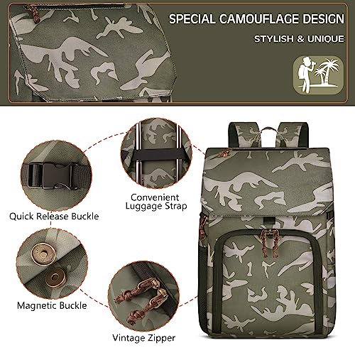 BOLOSTA Camera Backpack Bag Professional DSLR SLR Camouflage Camera Backpack for Photographers Waterproof Large Capacity Camera Case with Fit 15.6" Laptop Compartment & Tripod Holder