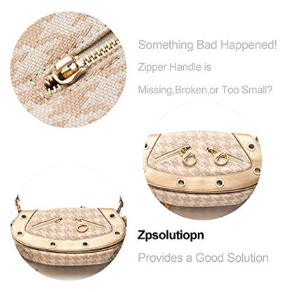 Zpsolution Gold Zipper Tab Replacement Ring Pull Repair for Broken and Missing Zipper Pulls on Luggage, Suitcase, Jacket, Backpacks, Coat, Boots - color: 4 gold