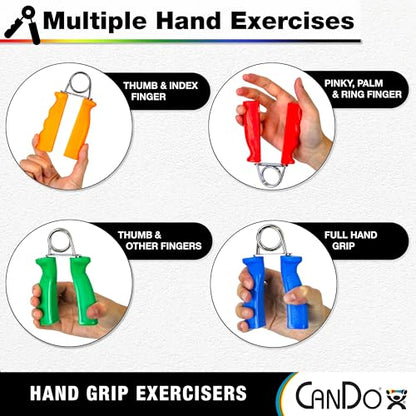 CanDo Ergonomic Hand Grip - color: Black, size: X-Heavy - 48 lb