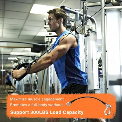10" Gym Cable Extension Compatible with Bowflex Home Gym Accessories,for LAT/Tricep Pull Down and Leg Extensions Machine - size: 39'' 2PCS