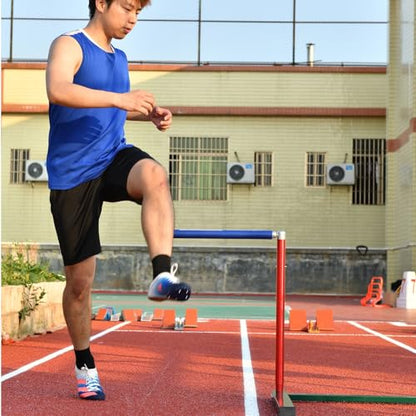 Height Adjustable Hurdles, Pro Adjustable Speed Agility Hurdles for Obstacle Training, Portable Aluminum Sport Squad Hurdle Set, Fitness Group/School Track and Field, A