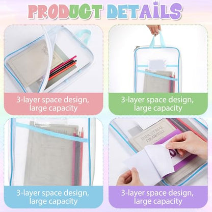 7 Pack Packing Cubes for Travel, Days of Week Outfit Organizers with Weekly Stickers, Mesh Bags for Camp Suitcase
