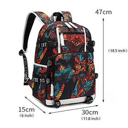 Basketball Player 3 Multifunction Backpack Travel Laptop Fans bag For Men Women - color: Blue - 1