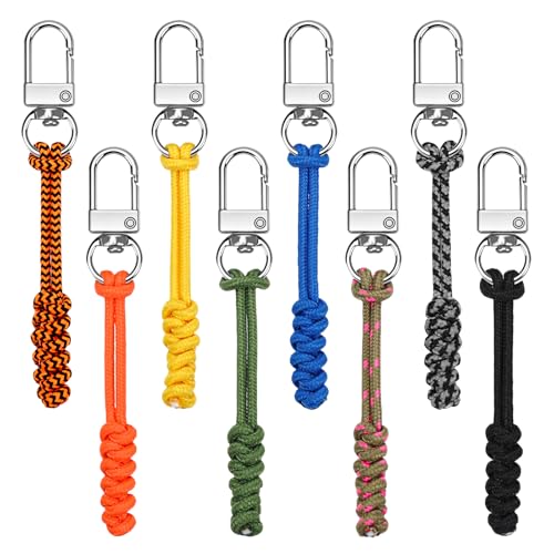 NOVWANG 8-Pack Silver Zipper Pulls Zippers Repair Tab Detachable Zipper Replacement Kit for Backpacks Purse Luggage Jackets Clothing Trousers Accessories - style: Silver