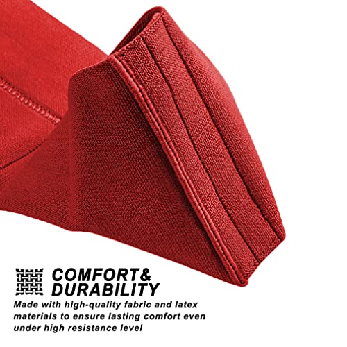 LARA STAR Bench Press Power Resistance Band, Bench Power Weight Lifting Training Fitness Increase Strength Push Up Gym Workout - color: Red(Tension:200-300lb)